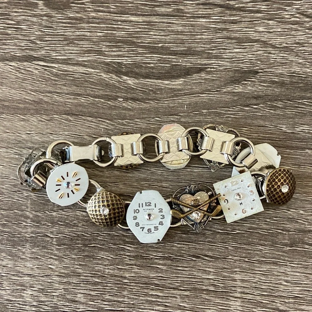 Golf lover bracelet heart country club watch face Lovecore sporty athletic gift